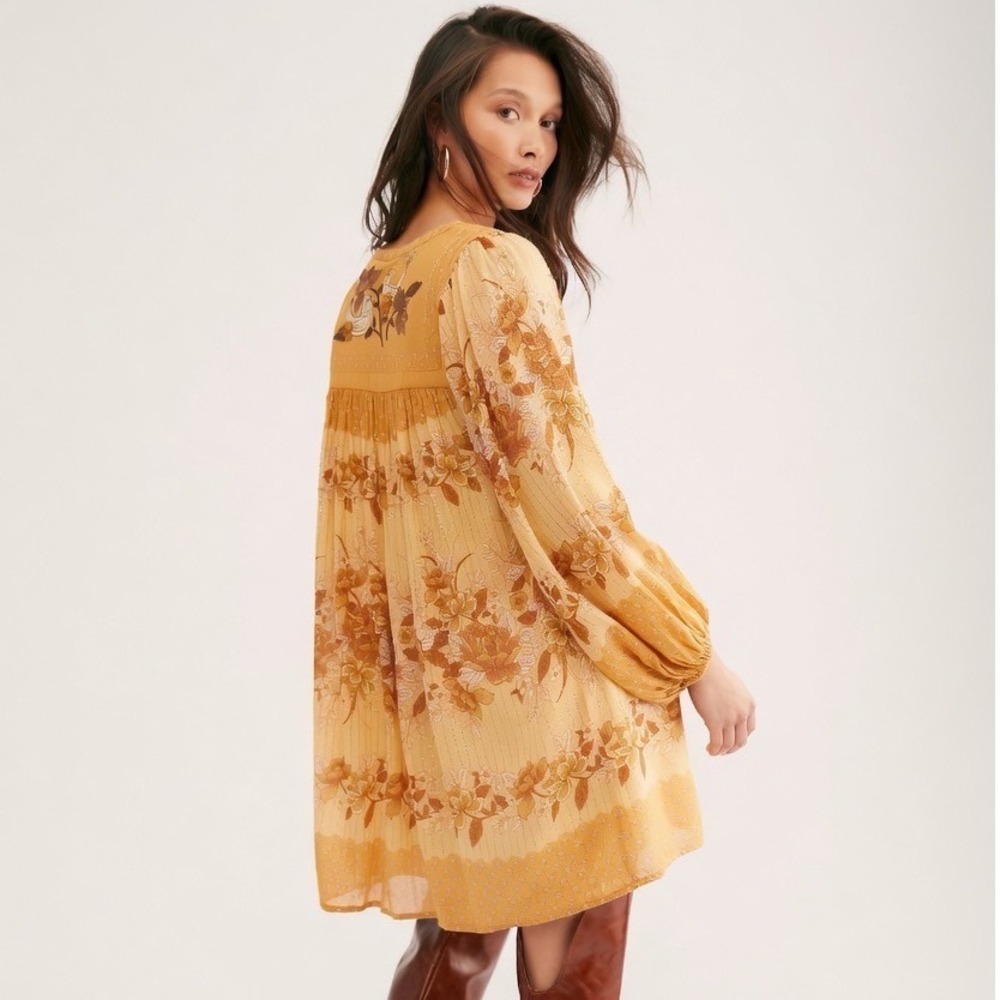 Spell & The Gypsy Collective x Free People Coco Lei Tunic Dress Mustard XS